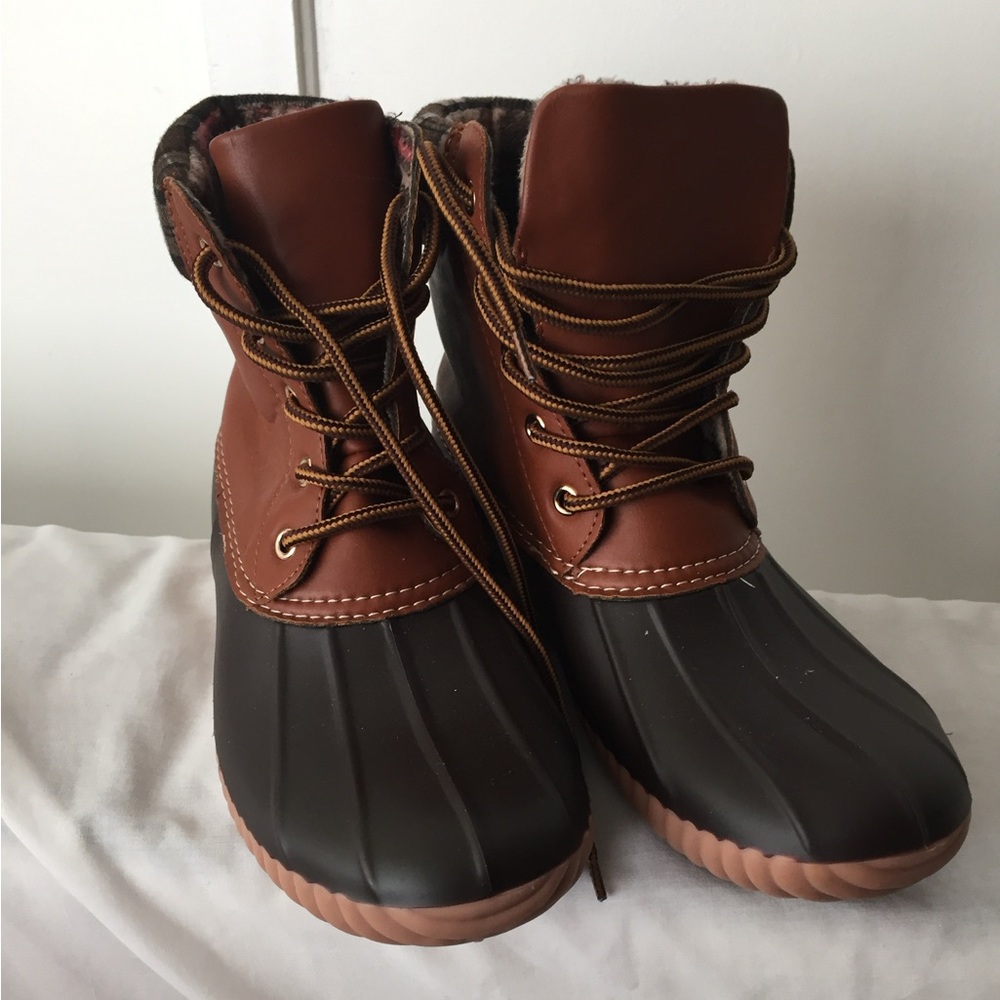 NWOT women’s rubber duck boots waterproof winter snow hiking Henry Ferrera Kohls - Picture 2 of 6